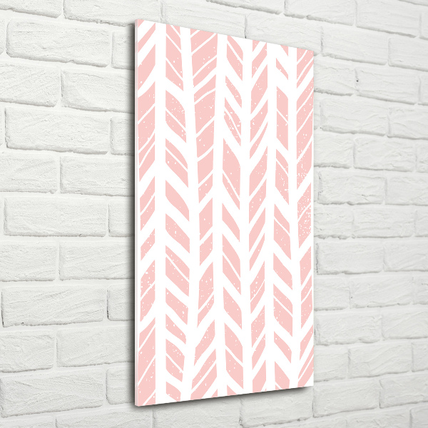 Quadro vetro verticale Motivo a spina di pesce