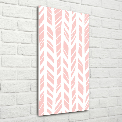 Quadro vetro verticale Motivo a spina di pesce