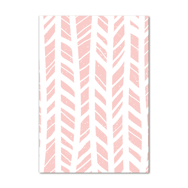 Quadro vetro verticale Motivo a spina di pesce