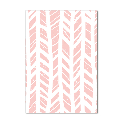 Quadro vetro verticale Motivo a spina di pesce