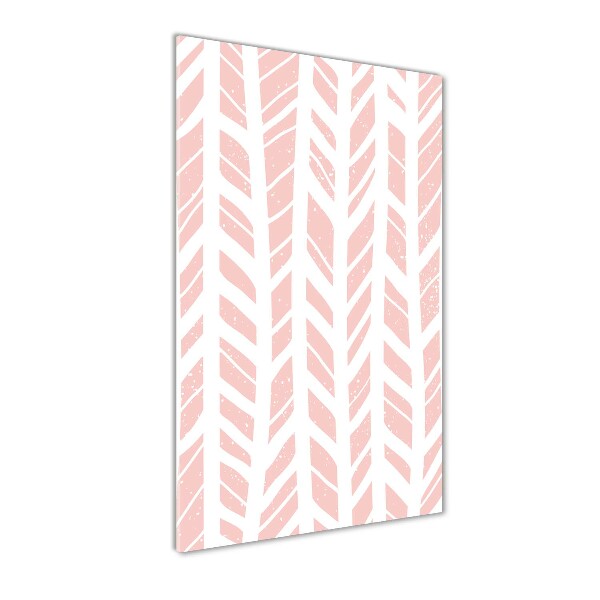 Quadro vetro verticale Motivo a spina di pesce