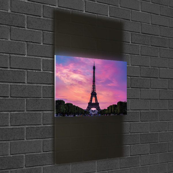 Quadro vetro verticale Torre Eiffel Parigi