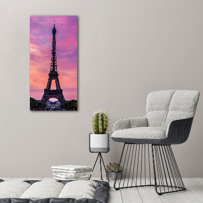 Quadro vetro verticale Torre Eiffel Parigi