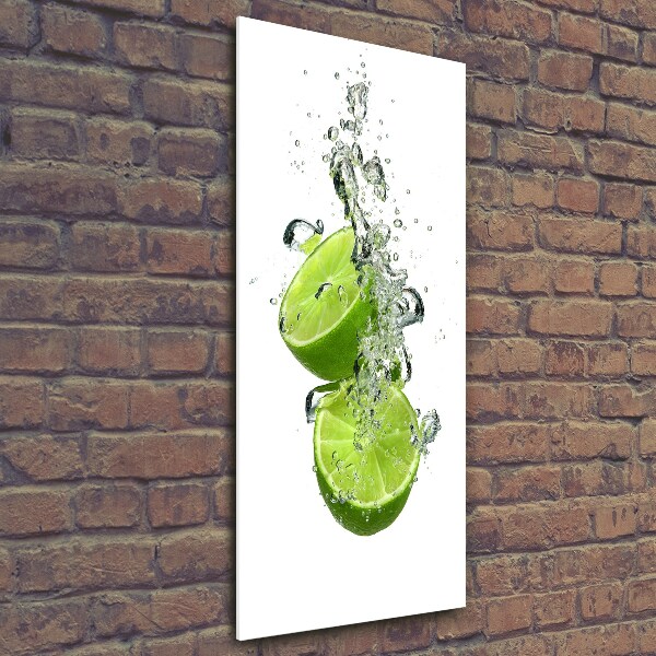 Quadro vetro verticale Lime