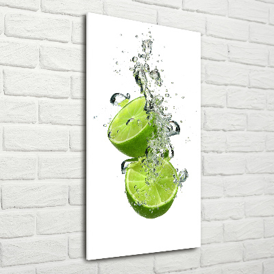 Quadro vetro verticale Lime