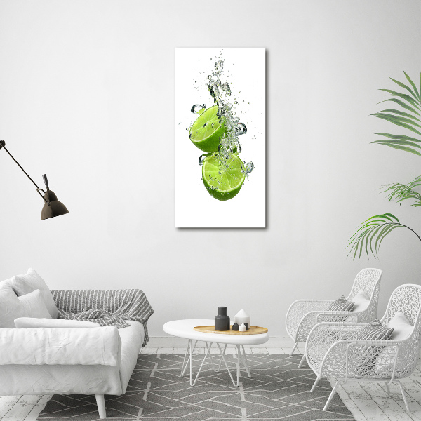 Quadro vetro verticale Lime