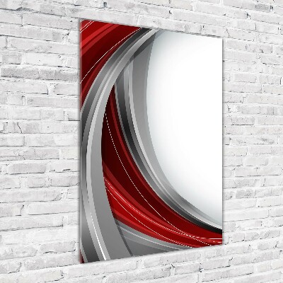 Quadro vetro verticale Sfondo di onde