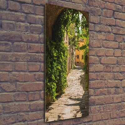 Quadro in vetro verticale Strade italiane