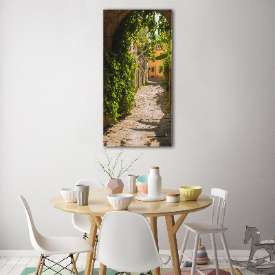 Quadro in vetro verticale Strade italiane