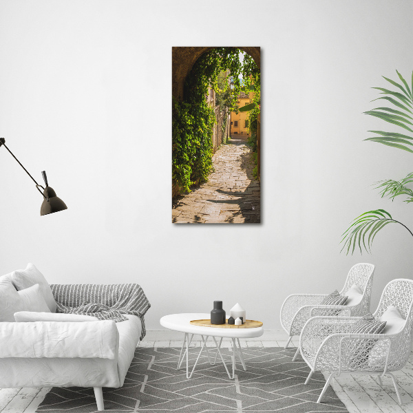 Quadro in vetro verticale Strade italiane