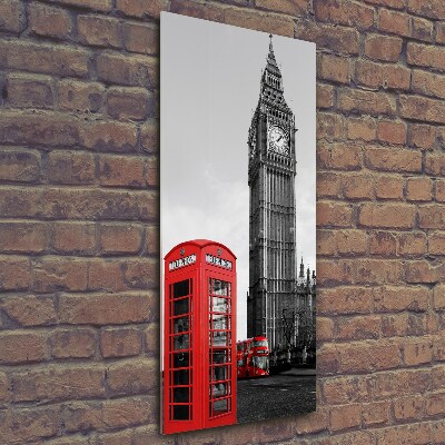 Quadro stampa su vetro verticale Big Ben di Londra