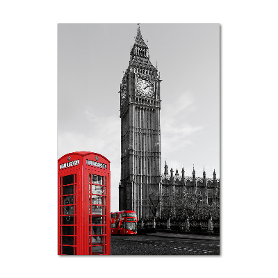 Quadro stampa su vetro verticale Big Ben di Londra