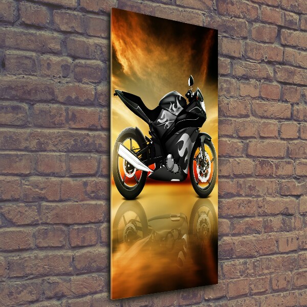 Quadro di vetro verticale Motocicletta