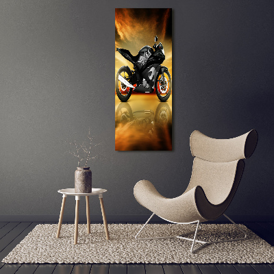 Quadro di vetro verticale Motocicletta