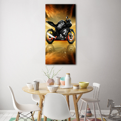 Quadro di vetro verticale Motocicletta
