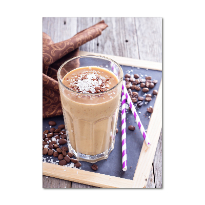 Quadro vetro verticale Cocktail al cioccolato