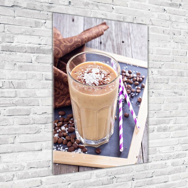Quadro vetro verticale Cocktail al cioccolato