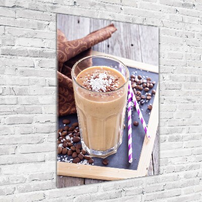 Quadro vetro verticale Cocktail al cioccolato