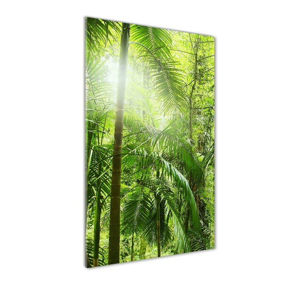 Quadro di vetro verticale Foresta pluviale