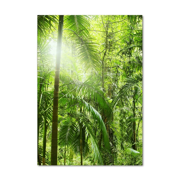 Quadro di vetro verticale Foresta pluviale