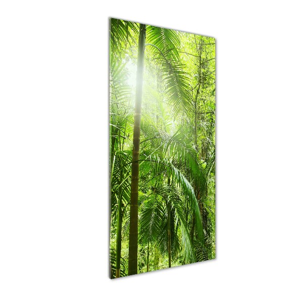 Quadro di vetro verticale Foresta pluviale
