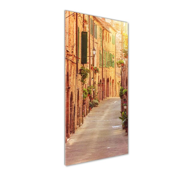 Quadro di vetro verticale Strade italiane