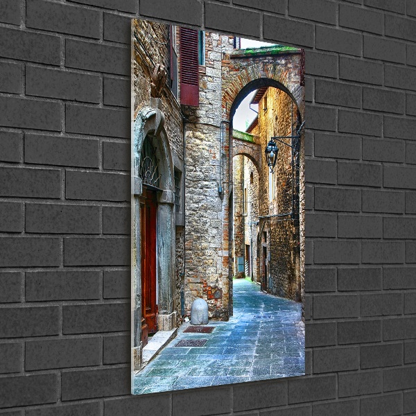 Quadro vetro verticale Strade italiane