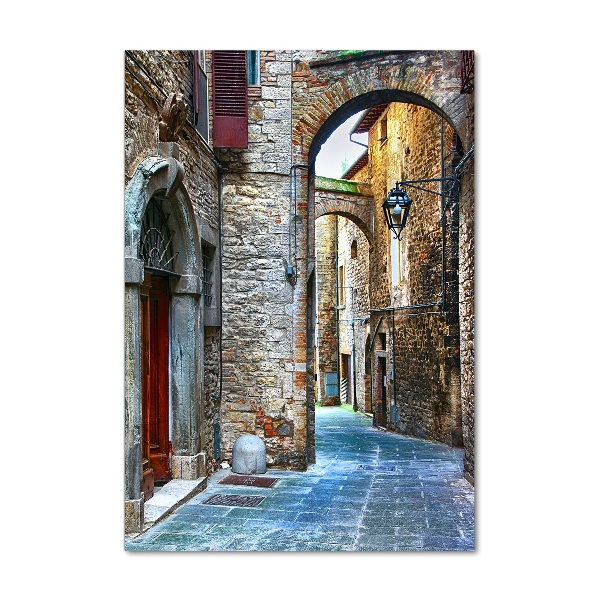 Quadro vetro verticale Strade italiane