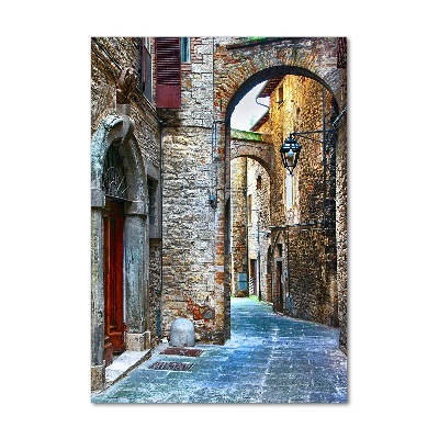 Quadro vetro verticale Strade italiane