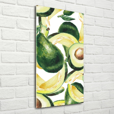 Quadro vetro verticale Avocado
