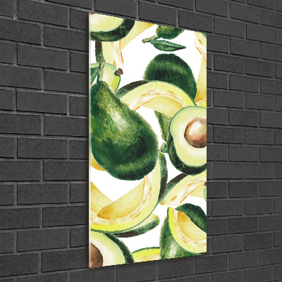 Quadro vetro verticale Avocado