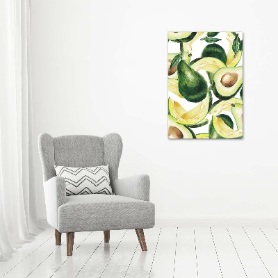 Quadro vetro verticale Avocado