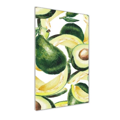 Quadro vetro verticale Avocado