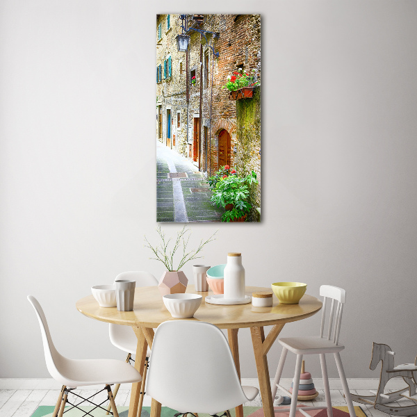 Quadro in vetro verticale Strade italiane