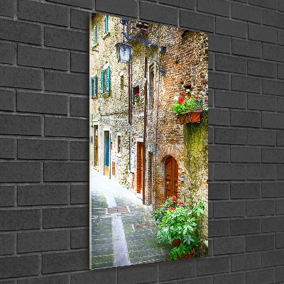 Quadro in vetro verticale Strade italiane