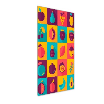 Quadro in vetro verticale Frutta