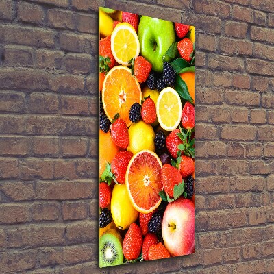 Quadro vetro verticale Frutta