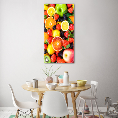 Quadro vetro verticale Frutta