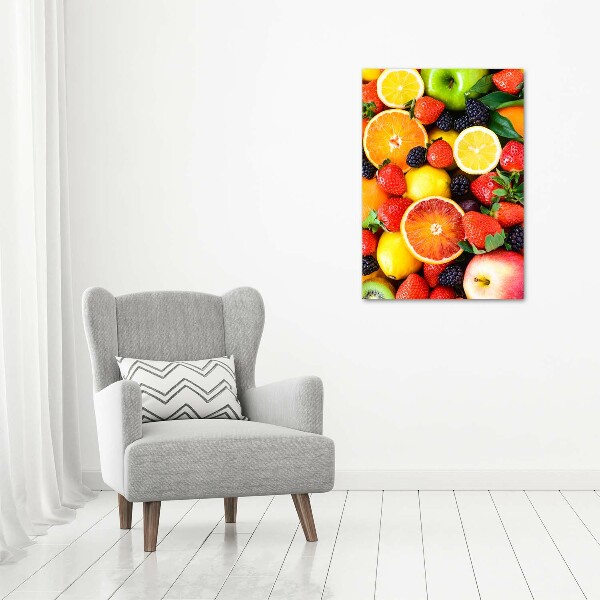 Quadro vetro verticale Frutta