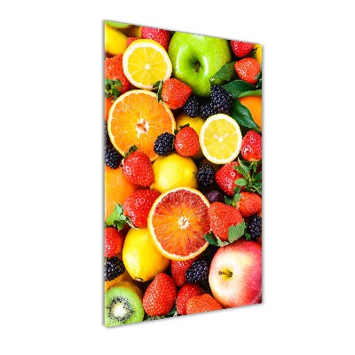Quadro vetro verticale Frutta