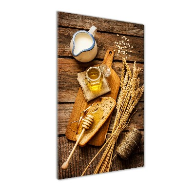 Quadro vetro verticale Colazione
