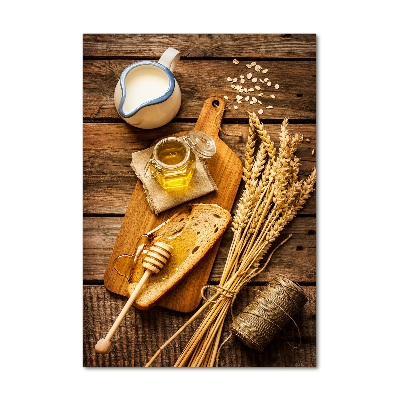 Quadro vetro verticale Colazione