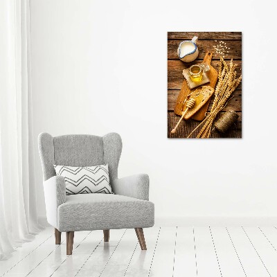 Quadro vetro verticale Colazione