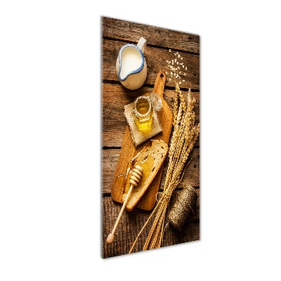Quadro vetro verticale Colazione