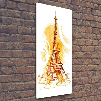 Quadro vetro verticale Estate a Parigi