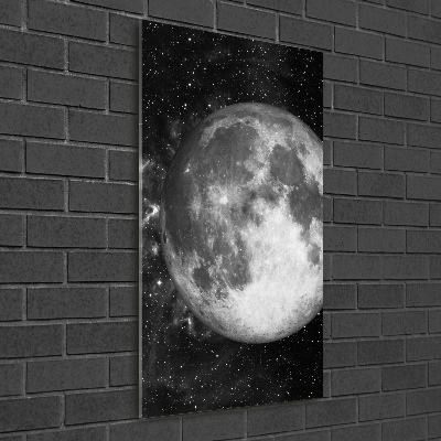 Quadro vetro verticale Luna