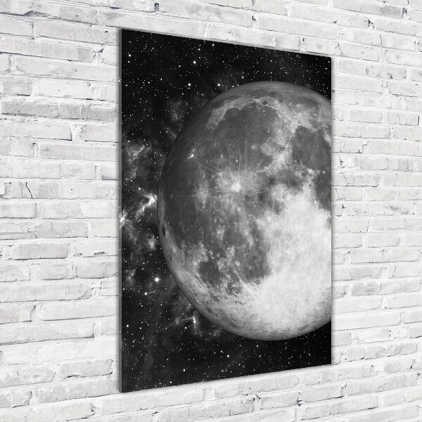 Quadro vetro verticale Luna