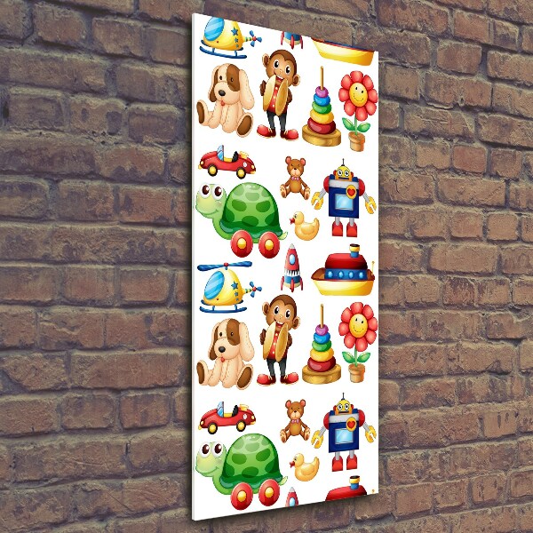 Quadro di vetro verticale Giocattoli