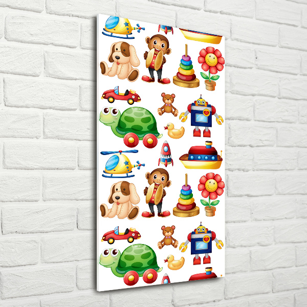 Quadro di vetro verticale Giocattoli