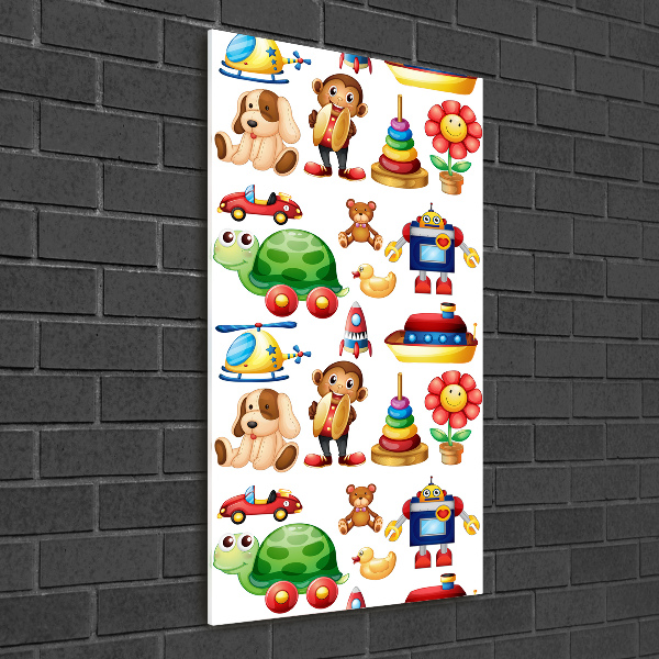 Quadro di vetro verticale Giocattoli